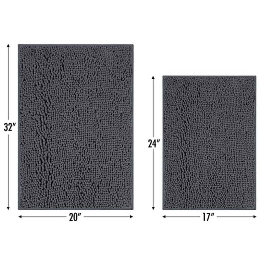 NEW! 2 Piece Chenille Bath Mat Set - Picture 6 of 6